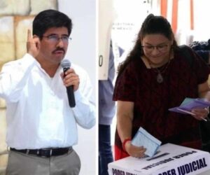 Hugo Aguilar y Lenia Batres