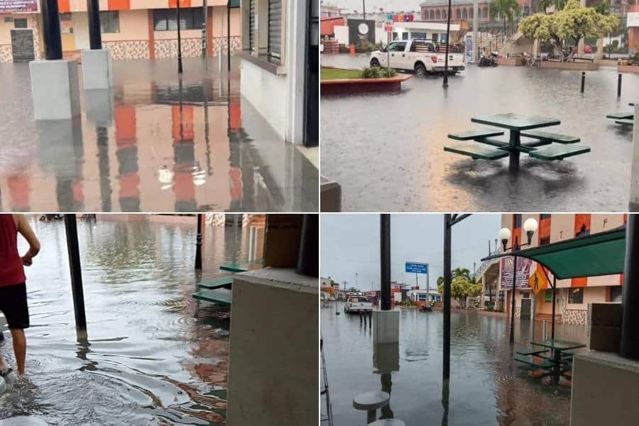 inundaciones en el mercado Tampico
