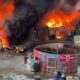Incendio en planta de aceites automotrices de Apodaca activa protocolo de emergencia
